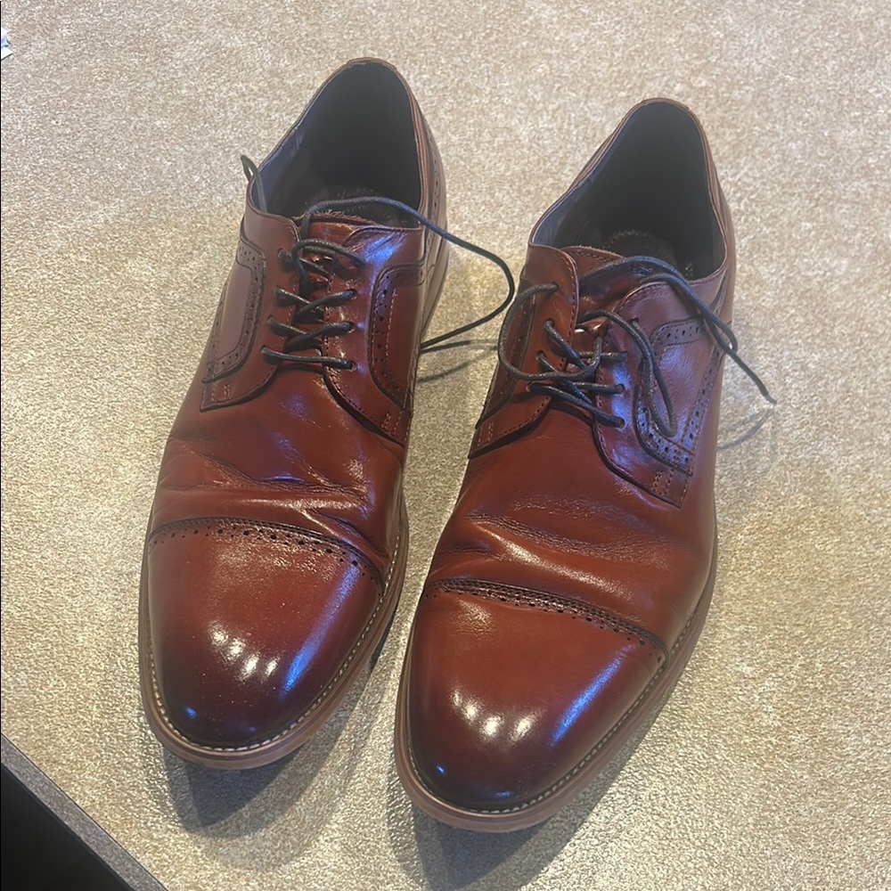 Stacy Adams Brown Leather Oxford Shoes